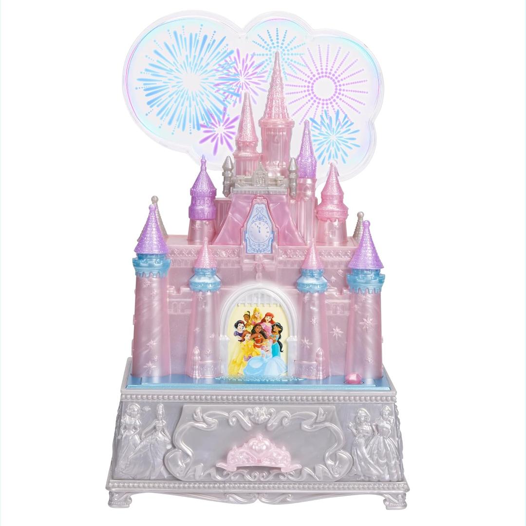 Disney Princess Jewelry Box for Girls Princess Castle Keepsake Jewelry Box with Music & Firework-Like Light Show, Plays Song A Dream Is a Wish Your Heart Makes Disney Princess Jewelry Box for Girls Princess Castle Keepsake Jewelry Box with Music & Firework-Like Light Show, Plays Song A Dream Is a Wish Your Heart Makes