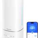 GoveeLife Humidifiers for Bedroom, 6L Top Fill Cool Mist Humidifier for Large Room, Auto Mode, Adjustable Mist, Quiet Sleep Mode, WiFi Smart Air Humidifier with RGB for Baby, Plants, Work with Alexa