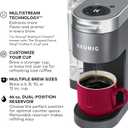 Keurig K-Supreme Single Serve K-Cup Pod Coffee Maker, MultiStream Technology, 4 Brew Sizes, 66oz Dual-Position Removable Reservoir, Gray