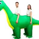Two Person Inflatable Dinosaur Costume Adult, Blow Up Couples Halloween Costume 2025 Funny Outfit for Adult Cosplay(Dinosaur)