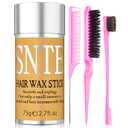 Hair Wax Stick & Slick Back Hair Brush  Frizz Control for Women & Kids, Non-Greasy & No Residue  Smooths Flyaways, Creates Sleek Ponytails & Buns  Styling Accessories & Teen Girl Gifts Trendy Stuff