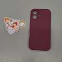 Vooii Magnetic for iPhone 17 Case, Compatible with Magsafe (Premium Liquid Silicone) (Integrated Camera Control Button) Full Body Protective Anti-Scratch Microfiber Lining 6.3", WineRed