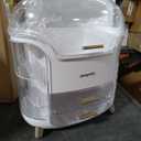 Makeup & Skincare Organizer Box for Countertop with Lid & Drawers, White