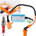 Performance Ignition Coil + CDI AC Box + Spark Plug for GY6 50cc-90cc 110cc 125cc 150cc 4-stroke Engine Scooter ATV Go Kart Moped Quad Go Kart Pit Dirt Racing Bike Motorcycle 139QMB 152QMI