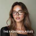 XVXV Reading Glasses for Women Men - Blue Light Blocking Readers Oversize Square Anti Glare with Spring Hinge