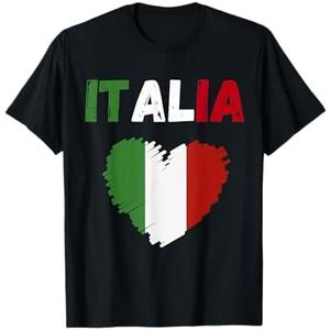 Italy Flag Holiday Italy Heart Italian Flag T-Shirt Youth,Small