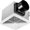 Bathroom Exhaust Fan 80CFM 1.5Sone, 4inch duct, Energy-Saving Household Ventilation Fan with Humidity sensor, No Attic access Needed Installation, Classic White Grille