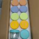 DRKIO 20 Pack Glass Baby Food Storage Containers 4 Oz Baby Food Jars with Lids Baby Food Maker Microwave Dishwasher Freezer Safe 100% Leak-Proof BPA Free