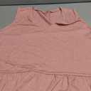 LYANER Women's Casual V Neck Peplum Ruffle Hem Sleeveless Babydoll Tank Top XL