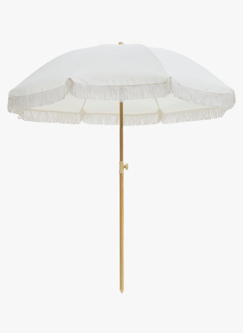 Outdoor Umbrella - Sun Protection, Rain Resistant, Windproof with Manual Open-Close Feature - Ideal for Beach, Camping, and Picnics