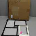 MONT PLEASANT Collage Picture Frame 5x7 4-Opening Rustic Farmhouse Collage Photo Frames 4X6 with Mat Family Muti Frame for Wall Decor Hanging or Tabletop Display Black