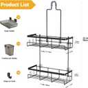 AKTECKE Shower Caddy Hanging Bathroom Organizer: Rustproof Shelf for Inside Shower - No Drilling Racks Over Showerhead - Bath Shelves for Shampoo Soap