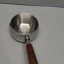 IMEEA Milk Butter Warmer Pot 17oz SUS304 Stainless Steel Sauce Pot with Wooden Handle for Heating Milk, Melting Butter, Warming Sauces (0.5 Quarts)