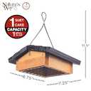 Nature's Way Bird Products CWF2 Cedar Suet Upside-Down Bird Feeder, Black (1 Cake)