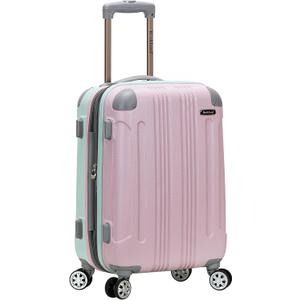 Rockland London Hardside Expandable Luggage with Spinner Wheels, Multicolor, 
Checked 28 Inch