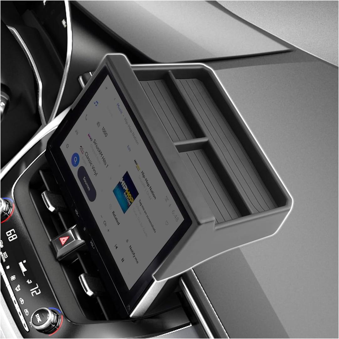 SXCY for 2026 Toyota Corolla Cross Dashboard Organizer Tray [2026, XLE/XSE 10.5 Inch Only] for 2026 Toyota Corolla Cross Accessories Screen Back Tray 2026 Corolla Cross Behind Dash Console Organizer