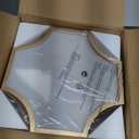 Modern Gold 3Light Ceiling Light Fixture, Metal Industrial Semi Flush Mount Close to Ceiling Light, Farmhouse Light Fixtures Ceiling Mount, Geometry Chandelier for Kitchen, Dining Room, Hallway