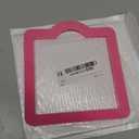 Magnetic Acrylic Cookie Stencil Holder,Cookie Stencil Frame Stencils for Royal Icing,Magnetic Template Frame for Cooking Cake Coffee Dessert Decoration Supplies (Pink Square-6.7 * 6.1 in)