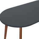 NEWISHER Fitted Oval Tablecloth 48 x 68 Inch Elastic Table Cloth, Stretch Spandex Table Cover Grey Washable Polyester Top Cap Cover for Dining Picnic Camping Indoor and Outdoor