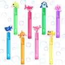 AFZMON 24Pcs Shark Party Favors Bubble Wands for Kids, Under The Sea Mini Bubbles Wand Toys, Ocean Birthday Party Supplies Goodie Gift Bag Stuffers Pinata Classroom Prizes