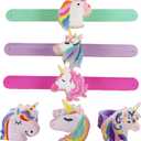 Unicorn Birthday Decorations, Sticky Rolls Braclet for Kids 6-8 8-12, Unicorn Party Favors Light Up Bracelets for Girls Party Supplies