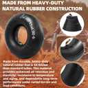 AR-PRO (2-Pack) 15x6.00-6" Inner Tubes with TR87 Bent Valve Stem Replacement Heavy-Duty Tire Tubes for Lawn Mowers, Tractors, Wheelbarrows, Go-Karts, ATVs, Garden Utility Equipment