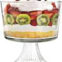 Anchor Hocking Monaco Glass Trifle Bowl, 104 oz