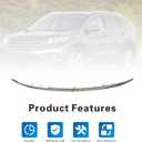 Front Upper Grille Grill Molding Trim Plastic Chrome Replacement For HONDA CR-V 2012 2013 2014 EX, EX-L, LX, Touring HO1217107