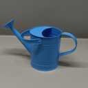 Traditional Metal Watering Can, 1.5L Small Metal Watering Can with Long Spout and Sprinkler, Garden Water Pot for Outdoor and Indoor Plants, Watering Can Decor, Blue