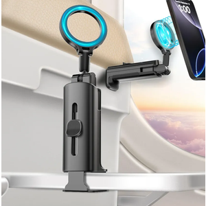 Airplane Phone Holder Travel Essentials,Travel Phone Holder,for MagSafe Airplane, Magnetic Handsfree Airplane for iPhone 16 15 14 13 12 Stand Accessories for Travel and Business