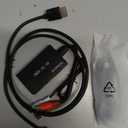 Tengchi RCA to HDMI Converter, Composite to HDMI Adapter Support 1080P PAL/NTSC Compatible with PS one, PS2, PS3, STB, Xbox, VHS, VCR, Blue-Ray DVD Players