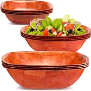 Thyle 12 Pieces Wooden Salad Bowl 6, 8 and 10 Inch Wooden Bowls, 4 of Each Size, Decorative Durable Hardwood Set for Dinner Parties Family Gathering Thyle 12 Pieces Wooden Salad Bowl 6, 8 and 10 Inch Wooden Bowls, 4 of Each Size, Decorative Durable Hardwood Set for Dinner Parties Family Gathering