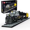 Mould King Big Boy Locomotive Building Kit with Base, Articulated Steam Locomotive Train Block Set for Adults, Scale Model for Adults Trains Lovers, Ideal Gift for Home Dcor (3040 PCS)