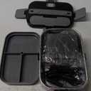 Electric Lunch Box for Adults, 2.8L Double Layer 100W Fast Heated Lunch Box, Heating Food Heater Warmer for Home Office Car Truck Use, Extra Large Lonchera Electrica Porttil 12/24V/110-230V, Black