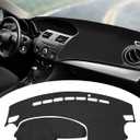 FIILINES Dash Cover Fit for Mazda 3 2010-2013 Accessories Dashboard Mat Cover for Mazda 3 Accessories Dash Mat Sunshade Nonslip Mesh Protector No Glare Black