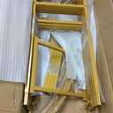 3D Metal Wedding Arch Frame, Gold Square 3D Backdrop Stand for Wedding Ceremony, Reception, Engagement Party, Birthday, Photo Booth & Event Decor, Medium
