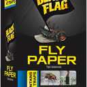 Black Flag Fly Paper, Insect Trap, Ready-to-Use, 4-Count, 24 pack