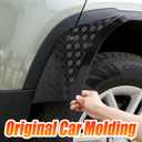 Rear Wheel Arch ABS Black Body Anti-Scratch Protection Cover Trim Kit Compatible with 2020-2025 Land Rover Defender 110 130 Decoration Armor Sticker Trim Exterior Accessories