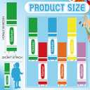 Unittype 6 Pcs Back to School Cardboard Cutouts Decorations Props,Marker, 39.4 x 8 inches