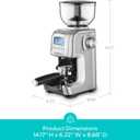 CASABREWS Tornado Electric Conical Burr Coffee Grinder, Automatic Burr Coffee Grinder with 77 Precision Grind Settings for Espresso to French Press, Special for Barista and Coffee Lovers