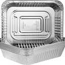 PLASTICPRO Disposable 9 x 13 Heavy Weight Aluminum Foil Pans Half Size Deep Steam Table Bakeware - Cookware Perfect for Baking Cakes, Bread, Meatloaf, Lasagna Pack of 10