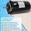 1 HP Pool Pump Motor UST1102, Up-Rated 56J Frame Single Speed Swimming Pool Motor Replacement, Weather-Resistant, Compatible with Hayward Super, Super II & Max-Flow Pumps