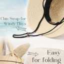 FURTALK Beach Hats for Women Summer Straw Sun Hat Wide Brim Crochet Hats (L)