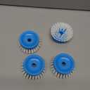 MR.SIGA Soap Dispensing Palm Brush Refill, Pack of 4 (White)