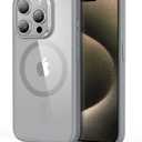 ESR for iPhone 15 Pro Max Case, Compatible with MagSafe, Military-Grade Protection, Yellowing Resistant, Scratch-Resistant Back, Magnetic Phone Case for iPhone 15 Pro Max, Classic Series, Clear Grey