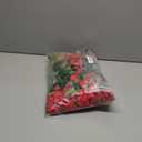 Sggvecsy Artificial Fake Hanging Flowers Plants for Outdoor Outside Spring Summer Decoration 2PCS Faux Silk UV Resistant Realistic Morning Glory Trailing Vines for Home Porch Patio Balcony(Red)