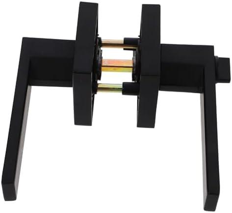 1set Door Handles with Privacy Lock for Bedroom Bathroom Living Room Matte Aluminum Quiet Easy Installation Rod Security Design