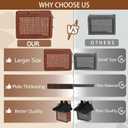 Wooden Cash Money Saving Box,Piggy Bank for Kids & Adults,10000 Savings Challenge Box,Coin Bank Toys Gift for 3-12 Year Old Boys & Girls (10000 Dollar) (Brown)