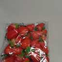 24pcs Realistic Artificial Strawberries Decorative Fruit Models Plastic for Home Store Event Education