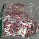 Yexiya 100pcs Red Cherries Cellophane Clear Treat Bags Goodie Gift Bag with Ribbon Bows Cherry Printed Plastic Candy Snack Bags for Baby Shower Wedding Birthday Party Favors